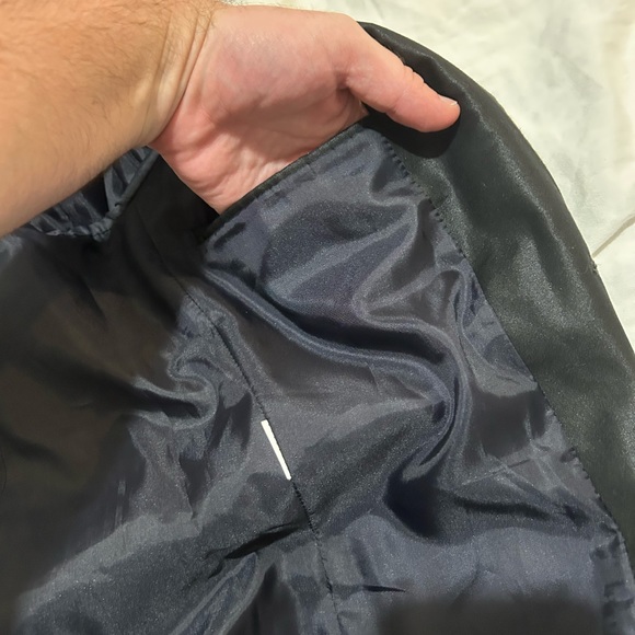 Men's Zara Black Double Button Lined Sport Jacket With Pockets Size 36 - Picture 8 of 13